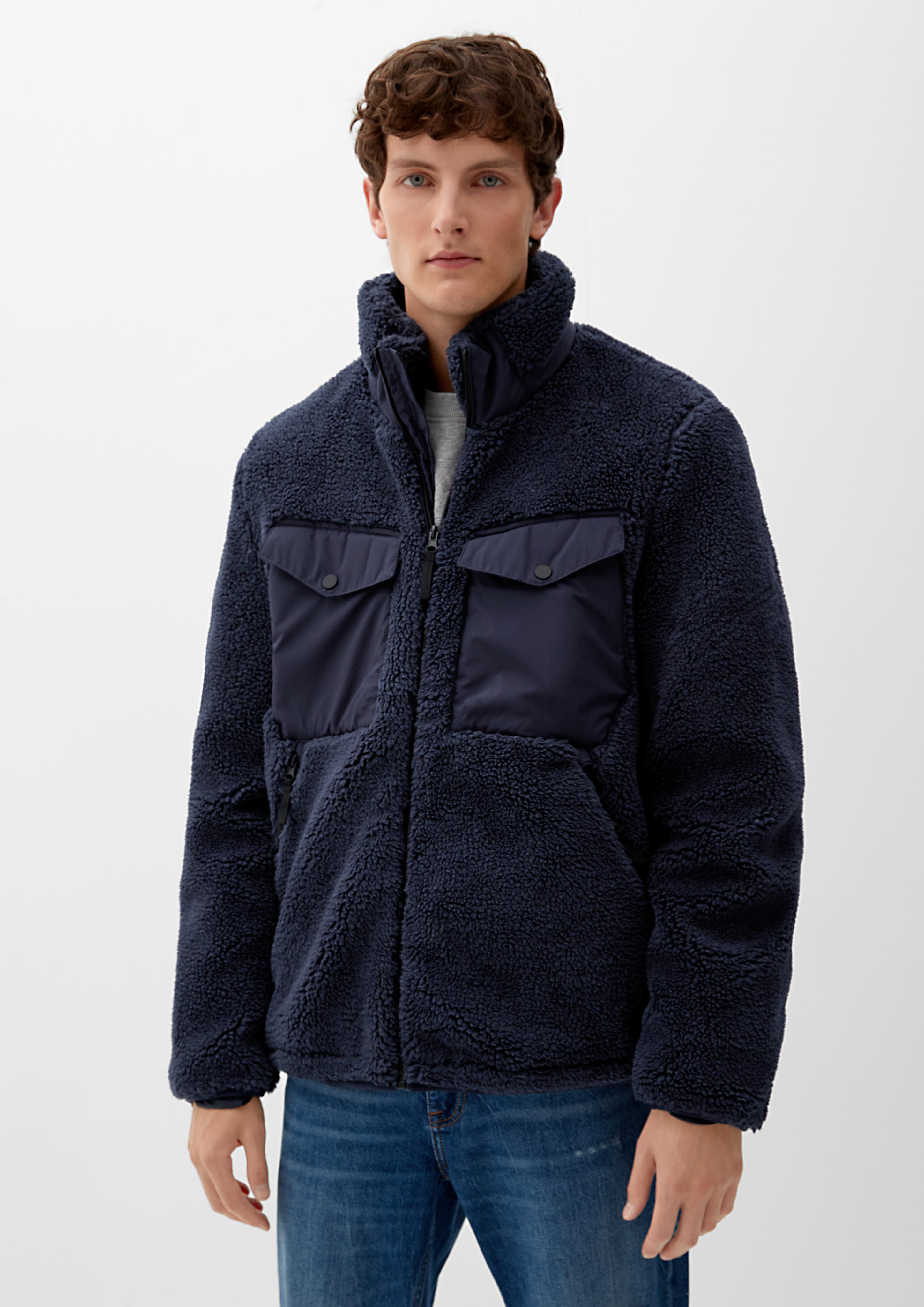 Teddy-Jacke mit Brusttaschen  2115333-5959