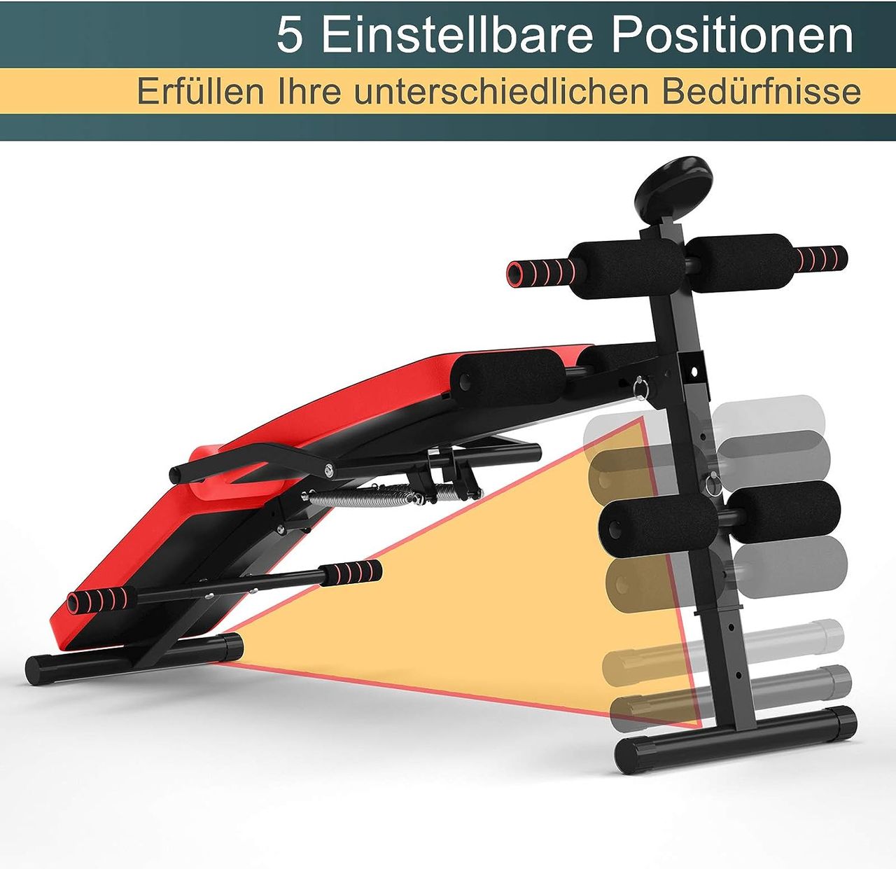 Costway Sit Up Bank klappbar, Ab Bauchtrainer Bench