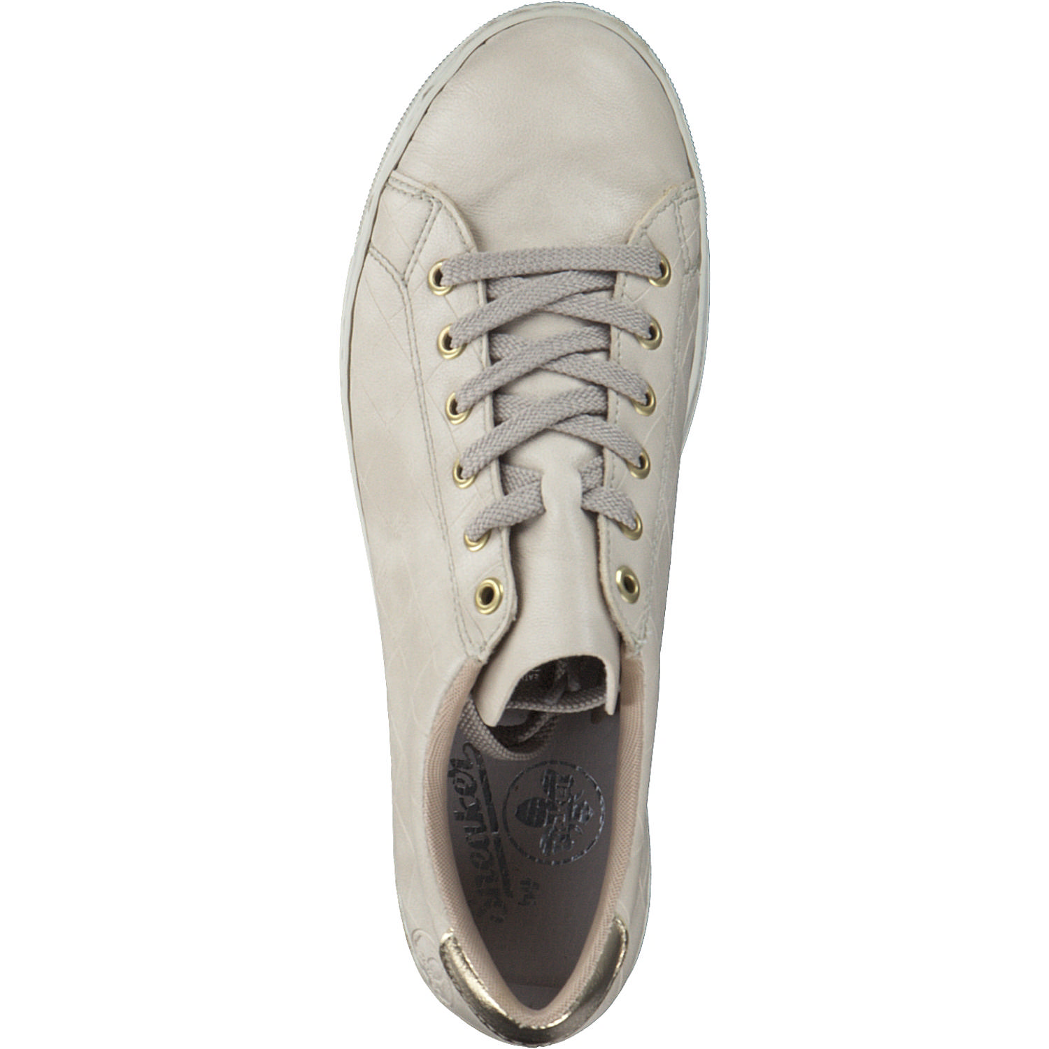 Rieker L9800, Schnürschuhe, Damen, ivory/lightgold
