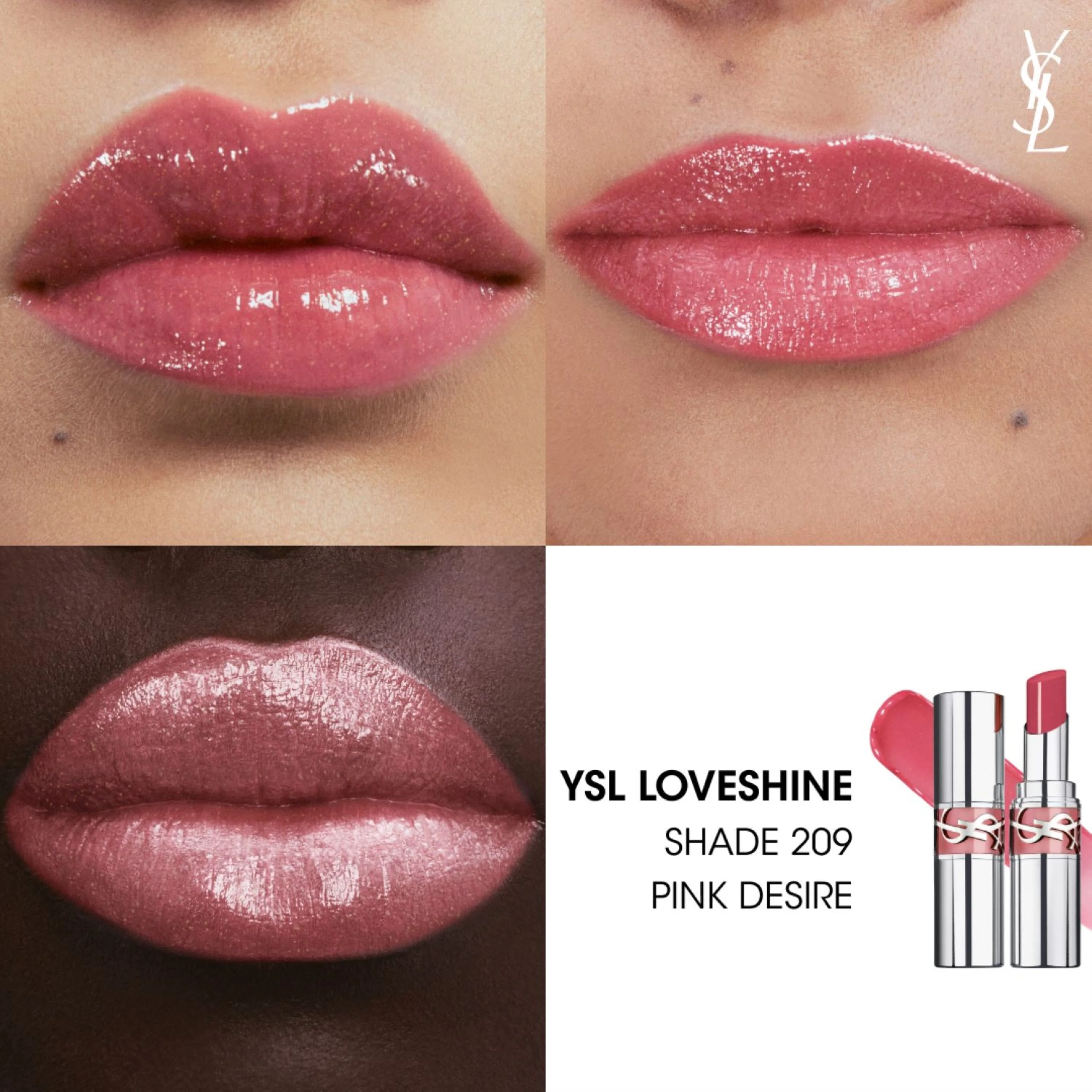 YSL Loveshine Lips - Lápiz labial brillante, Lápiz labial