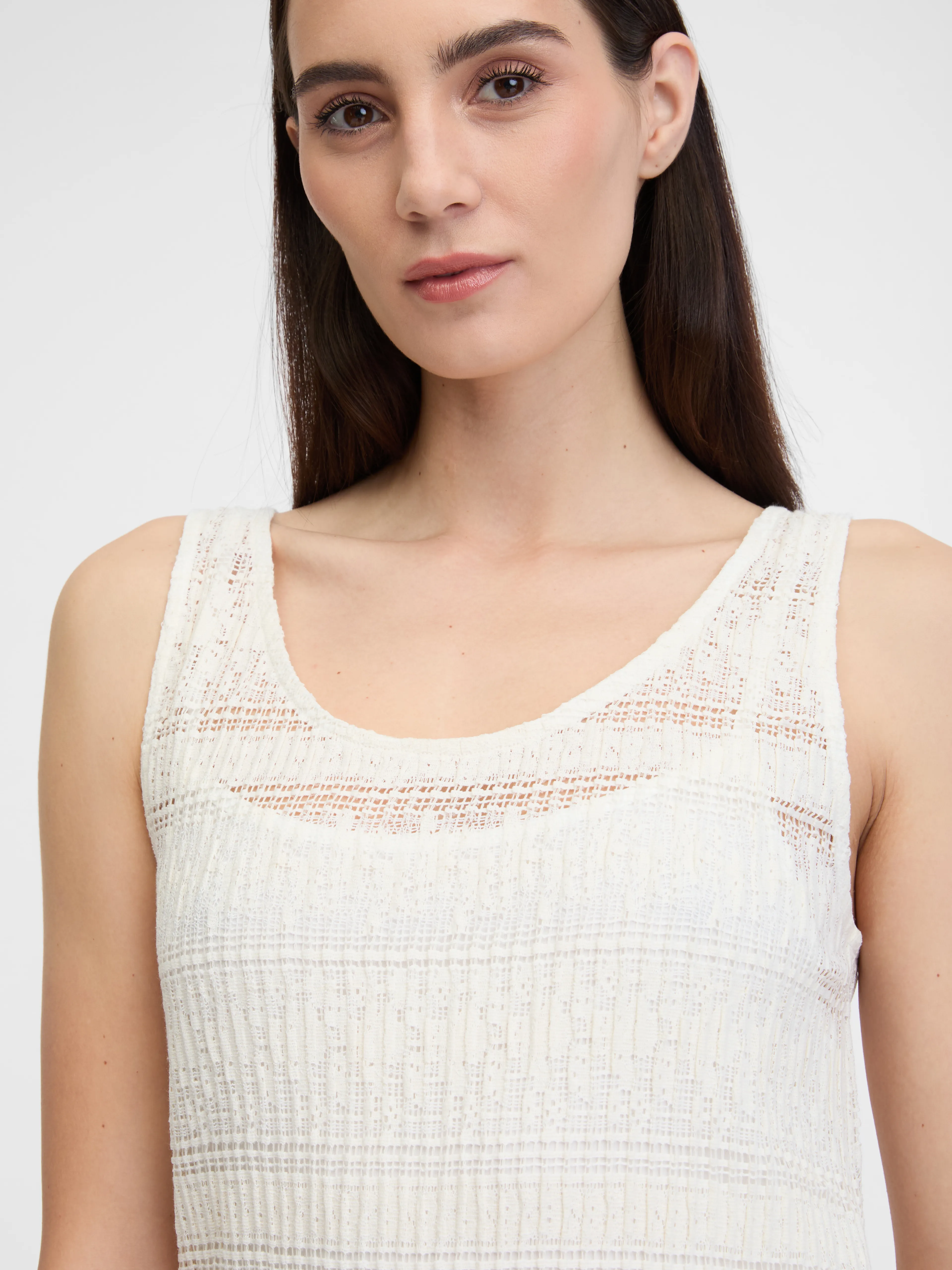 Cremefarbenes Damen-Midikleid ORSAY
