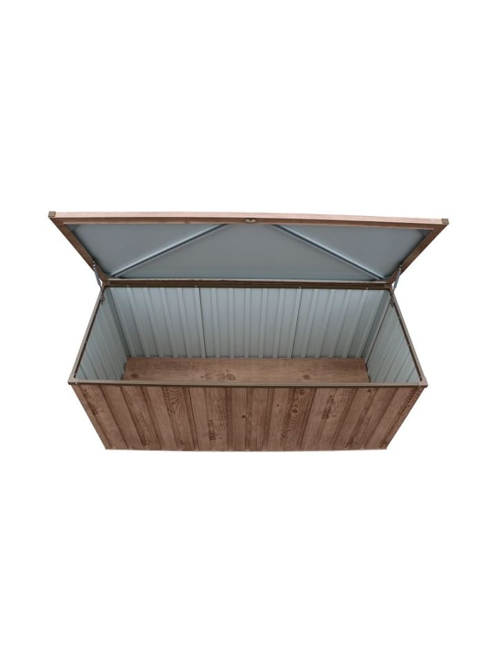 VCM  Metall Garten Gerätebox Kiste Kissenbox 770 L in Braun günstig kaufen onesize