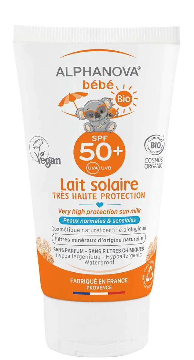 „Alphanova Bebe“ apsauginis purškiklis nuo saulės su aukštu SPF 50+