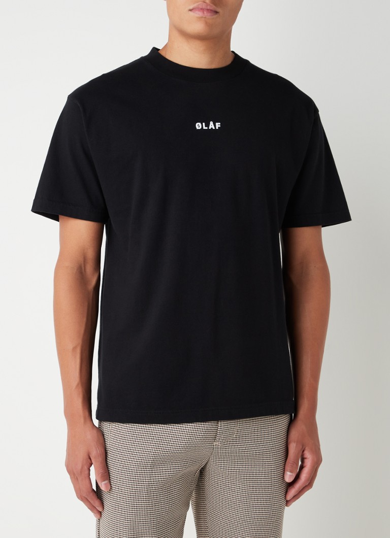 Tricou din bumbac cu sigla OLAF Block