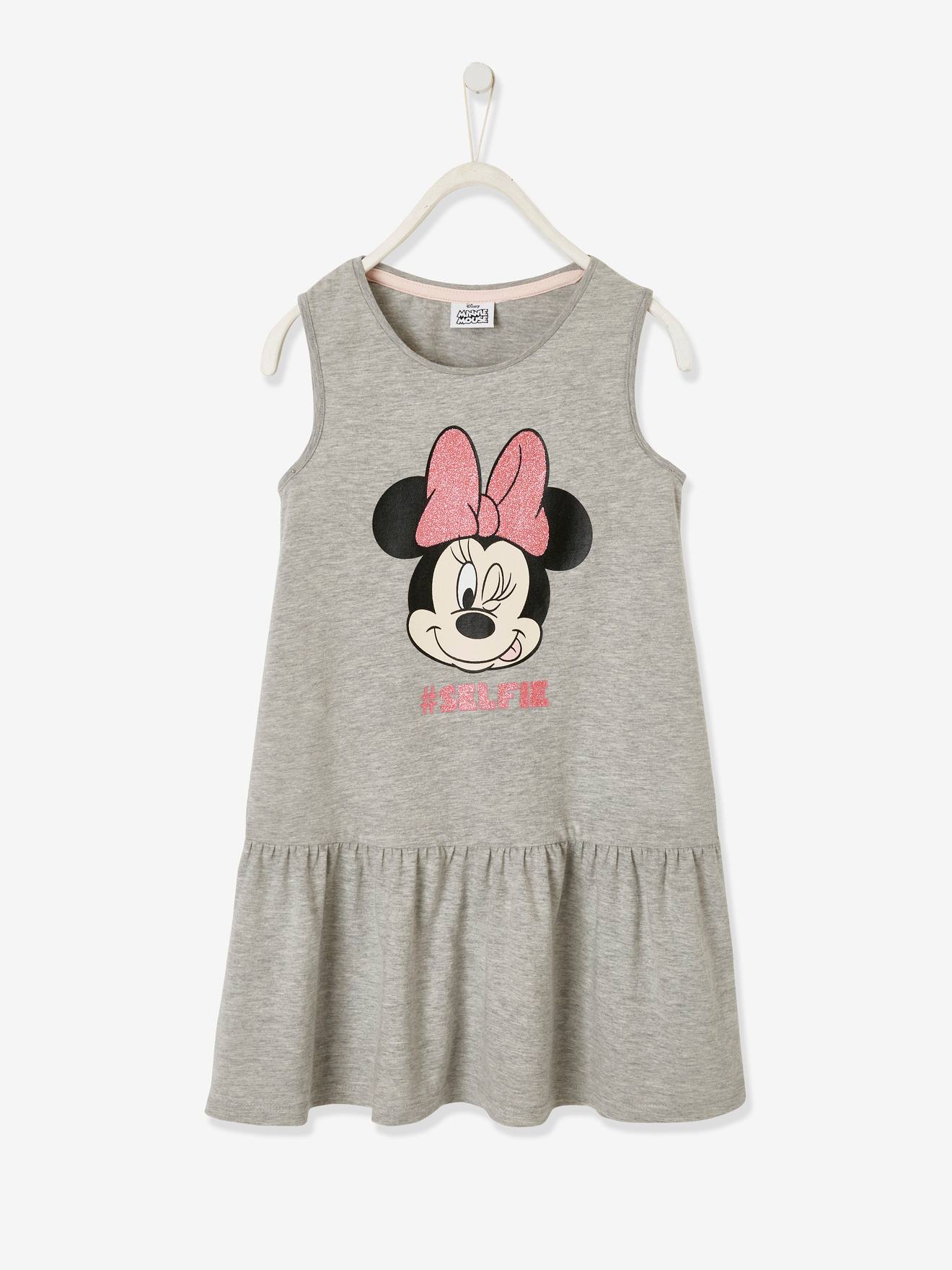 Robe fille DS Minnie® gris clair chiné