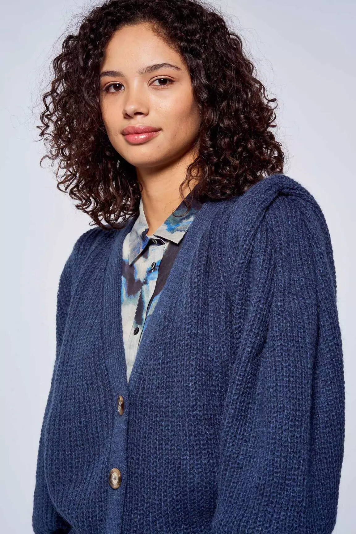 Bellita Grosse Maille Femme couleur bleu