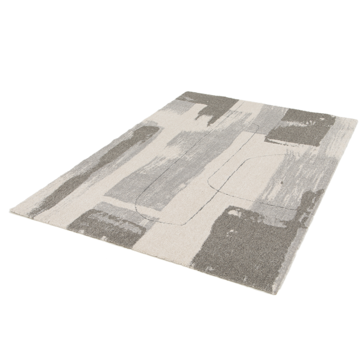 Webteppich Dune Grau Beige Braun 80 x 150 cm