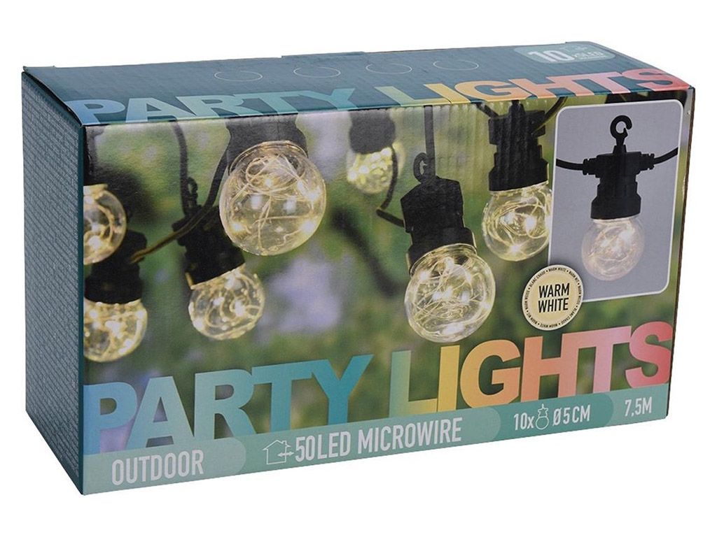 Party Lights 50 LED Microwire Partybeleuchtung