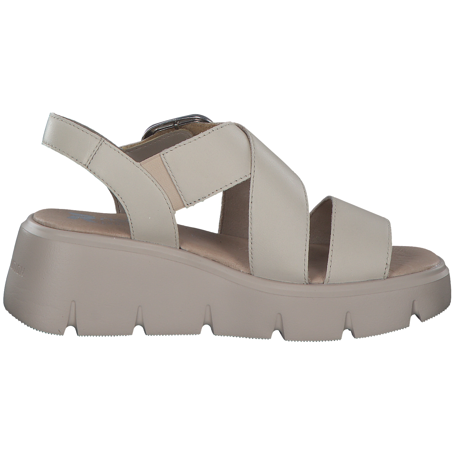 Rieker Evolution W1550, Plateau-Sandaletten, Damen, Beige