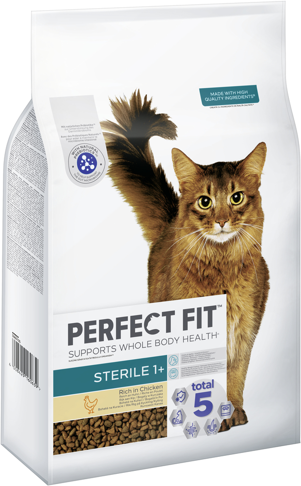 PERFECT FIT Trockenfutter PERFECT FIT Beutel Sterile 1+ mit Truthahn 7 kg