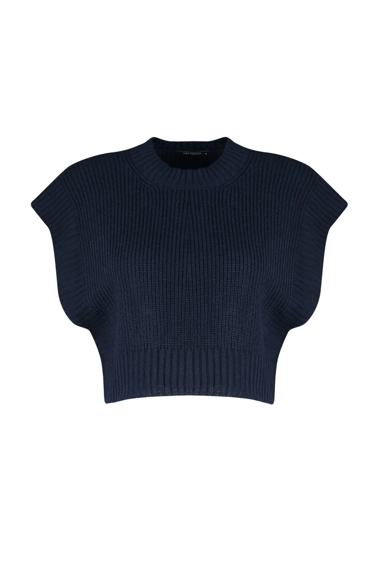 Trendyol Collection  Strickweste - Dunkelblau - Regular Fit