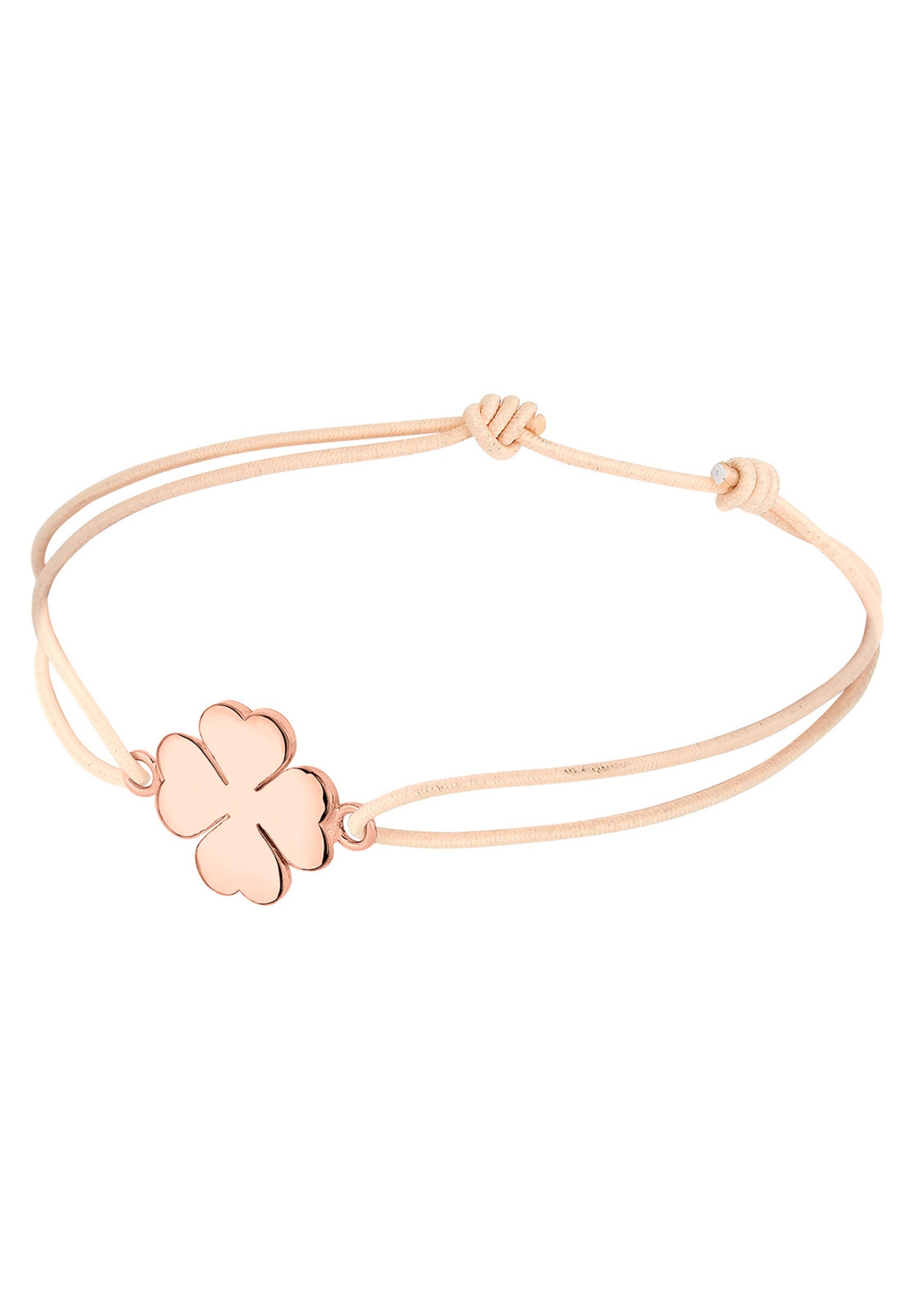 Elli Damen-Glückskleeblatt mit vier Blättern aus 925er Sterlingsilber mit Roségoldplattierung