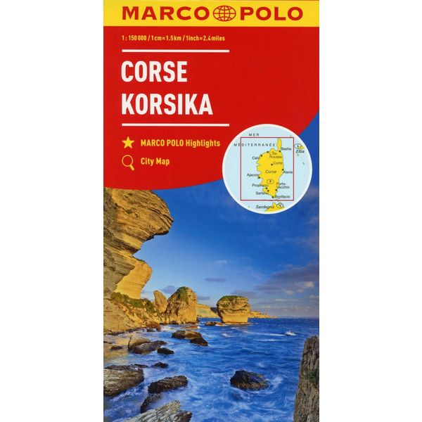 MARCO POLO Karte Korsika 1:150 000 - Straßenkarte
