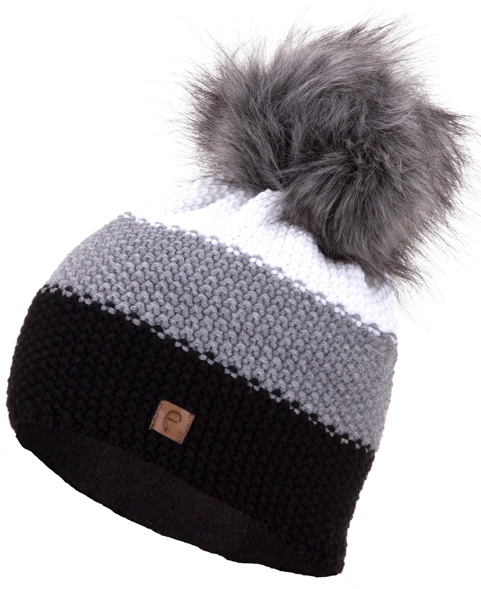 Faera Bommelmütze Wintermütze Damen Herren Mütze Beanie Haube Winter Strickmütze