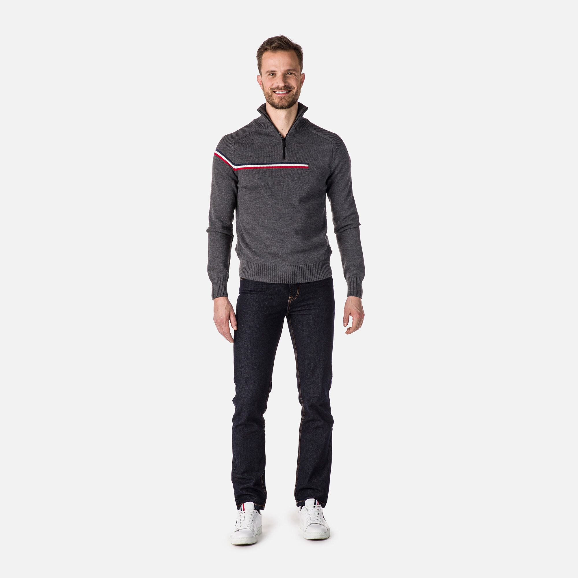Pull Major à demi-zip Homme