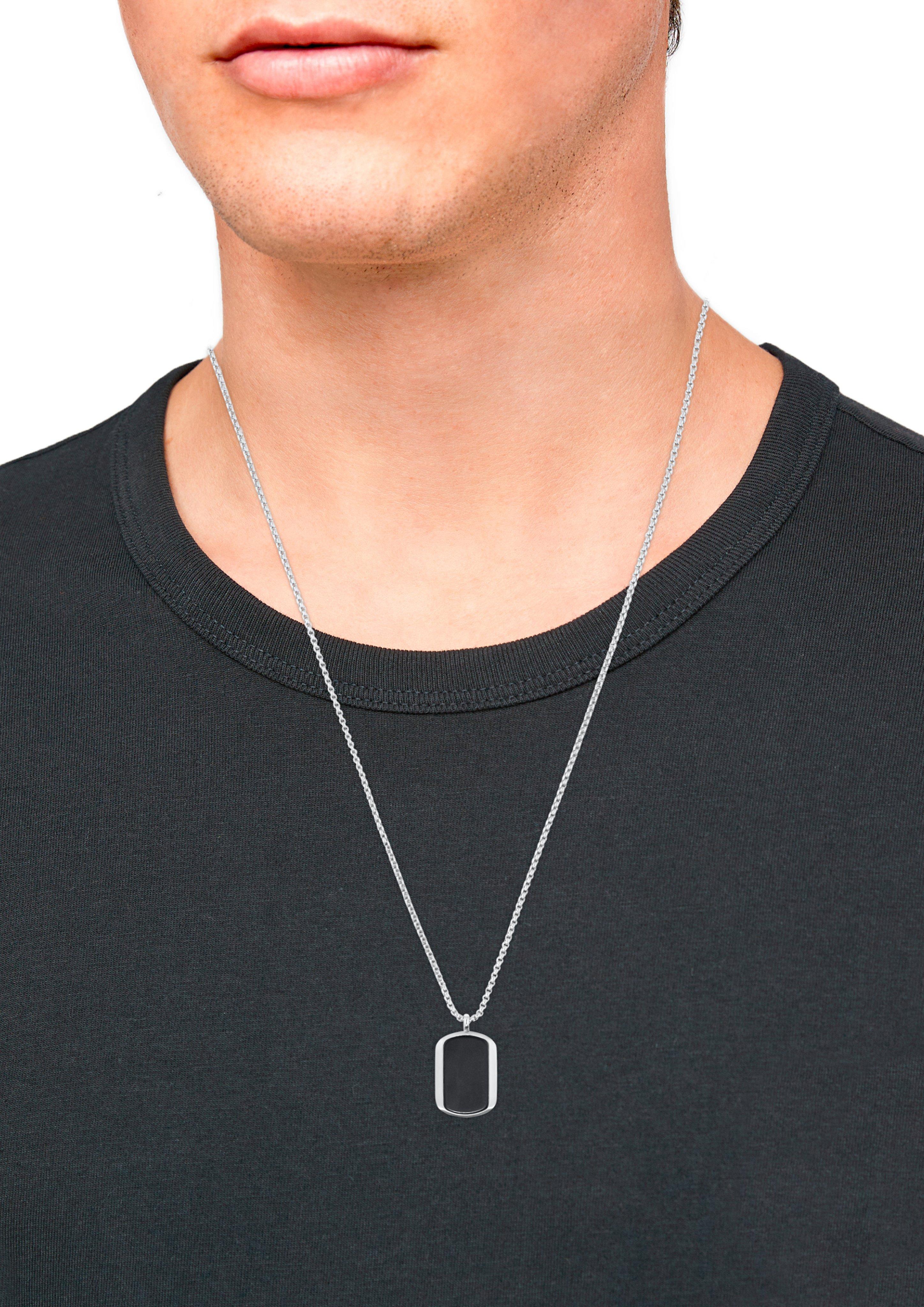 Edelstahlkette mit Dog-Tag-Anhänger  6007951-92B0