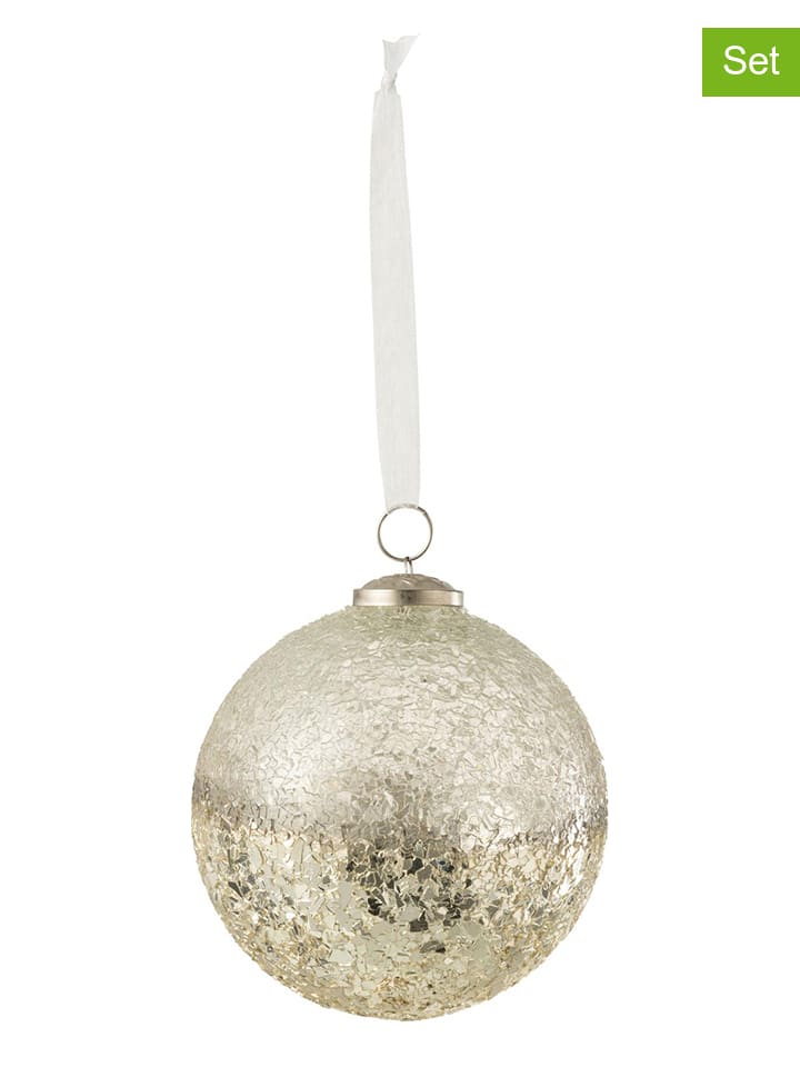 J Line 2er-Set: Weihnachtskugeln in Gold - Ø 12,5 cm günstig kaufen onesize