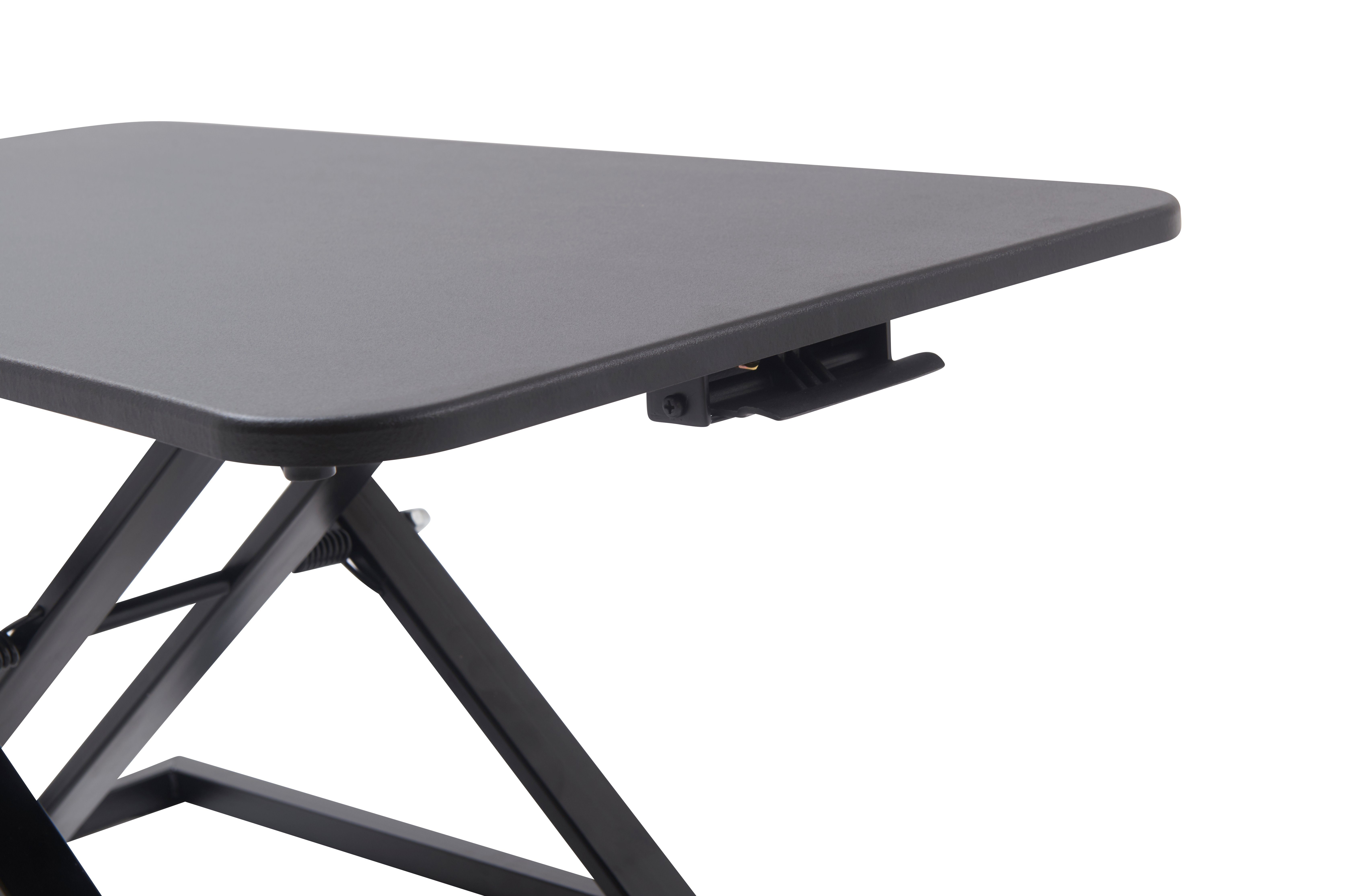 Yulukia Schreibtischaufsatz höhenverstellbarer ergonomischer Sitz- und Stehtischkonverter, X-Frame