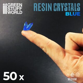 Resinkristalle - Blue (Mittel)