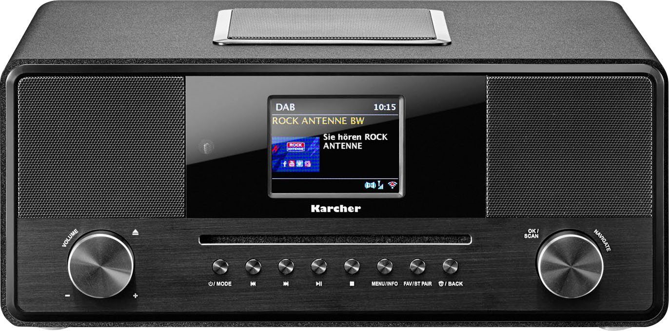 Karcher DAB 9000CDI Internet-Radio (Digitalradio (DAB), FM-Tuner mit RDS, Internetradio, UKW mit RDS, 36 W)