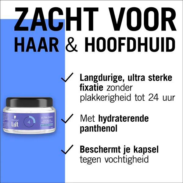 Taft Ultra Chaos Power Hold 4 hajformázó gél 250ml