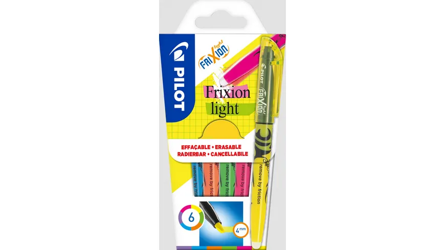 PILOT Textmarker FriXion Light Soft 4.0 (M) 6er Set