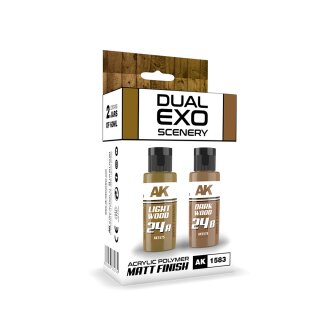 Dual Exo Scenery Set 24 - 24A Light Wood & 24B Dark Wood