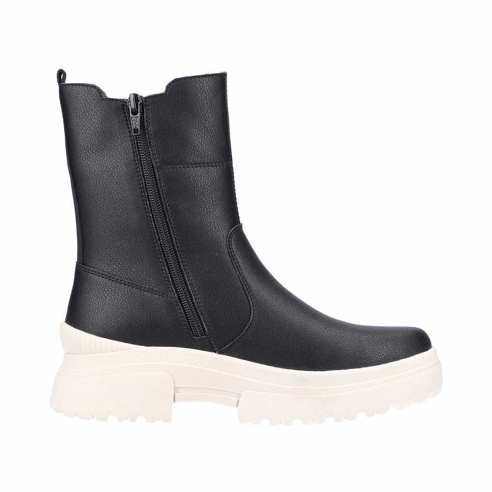 RIEKER Stiefeletten schwarz
