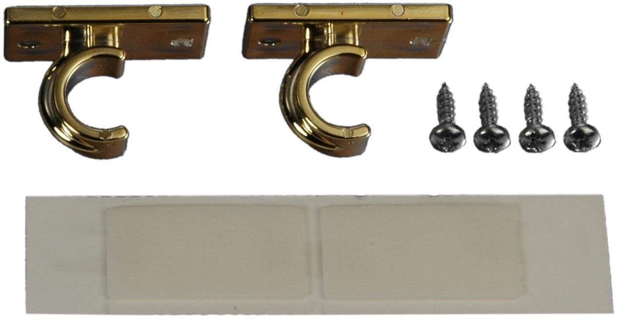 Klebeträger, Liedeco, Cafehausstangen, (Set, 2-tlg), für Cafehausstangen Ø 12 mm