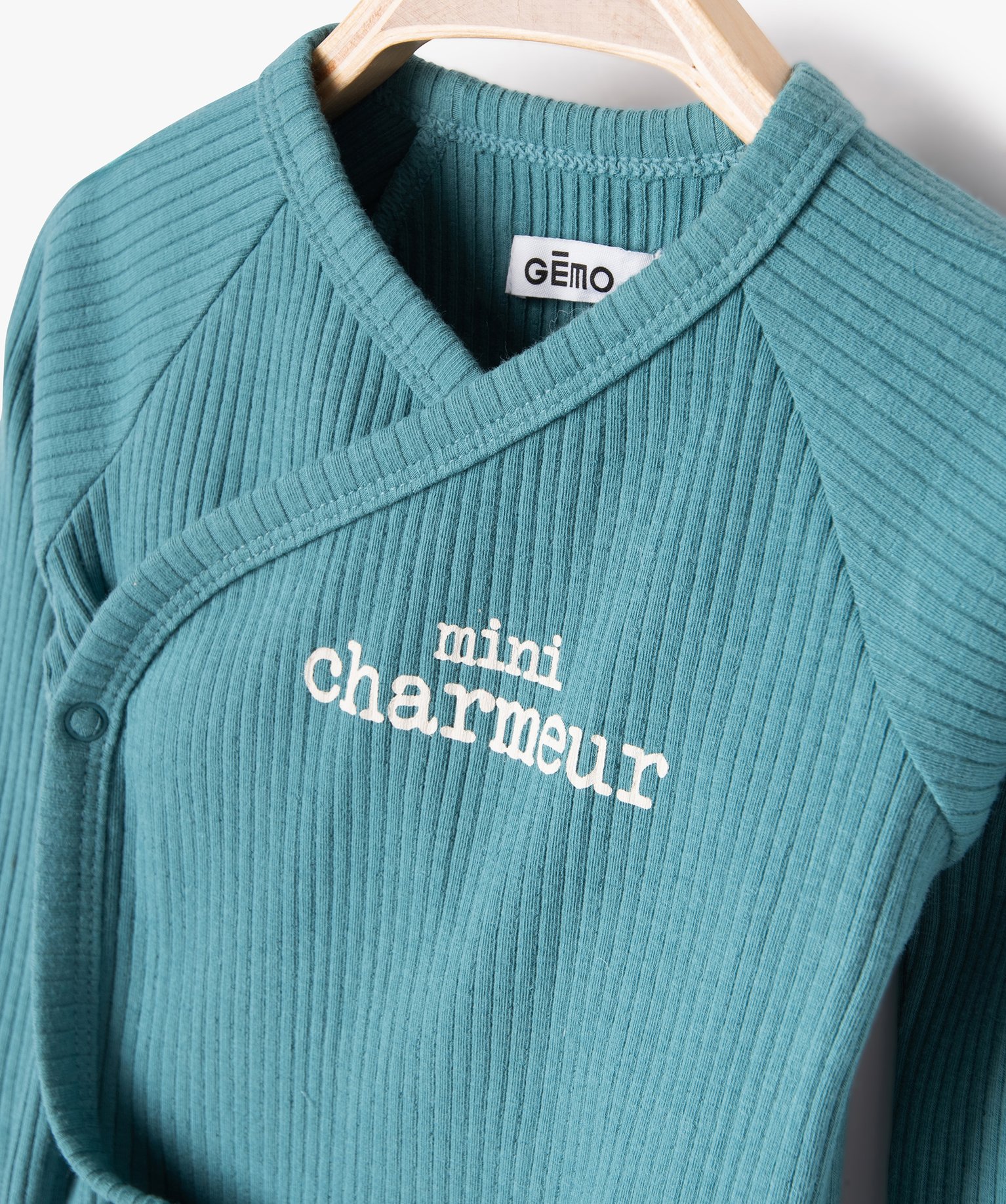 Ensemble de naissance évolutif 3 pièces : body + legging +... bleu | GEMO