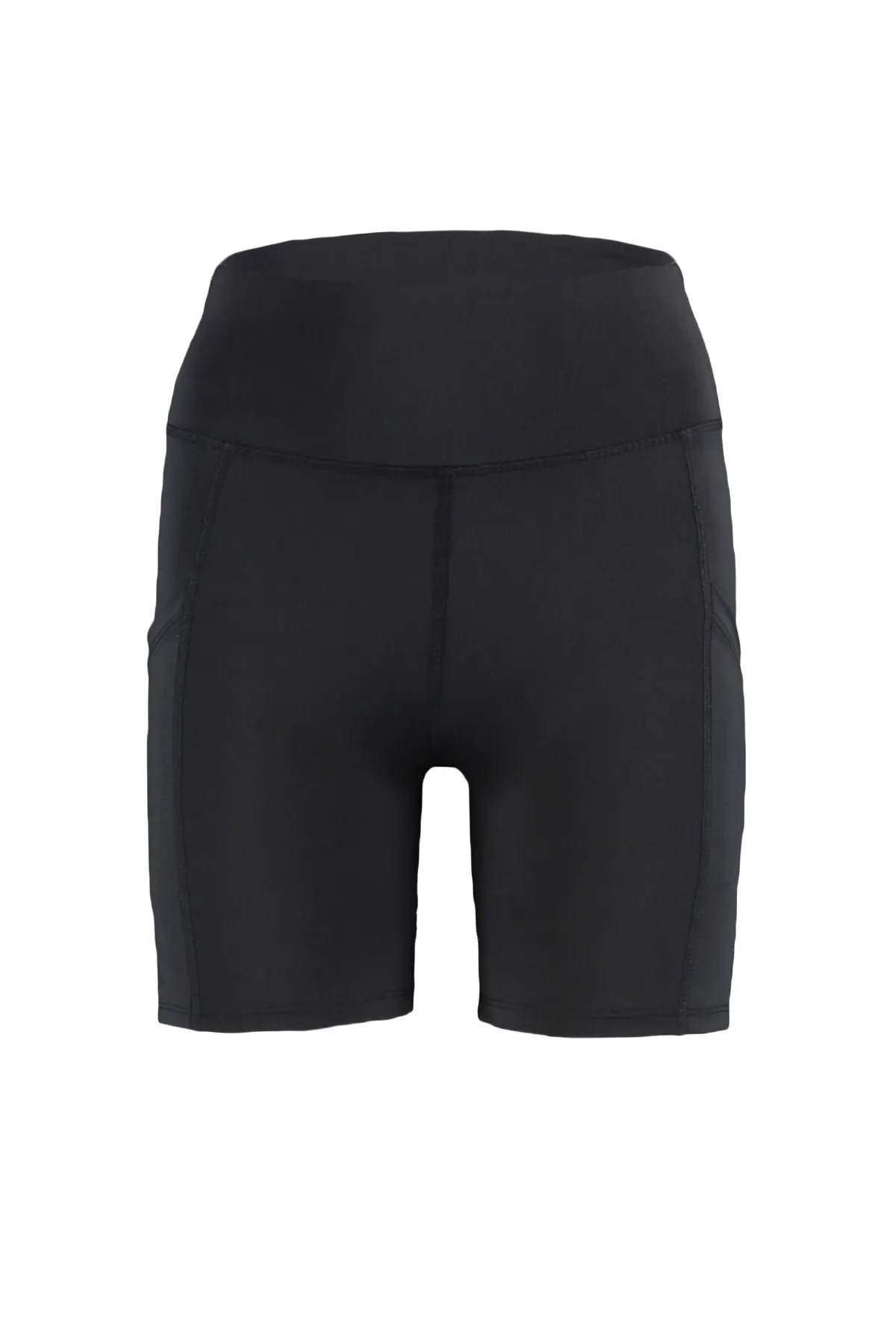 Trendyol Collection  Schwarze Restorer High Waist Strick-Sportshorts/kurze Leggings mit Taschendetail TWOAW21SR0033