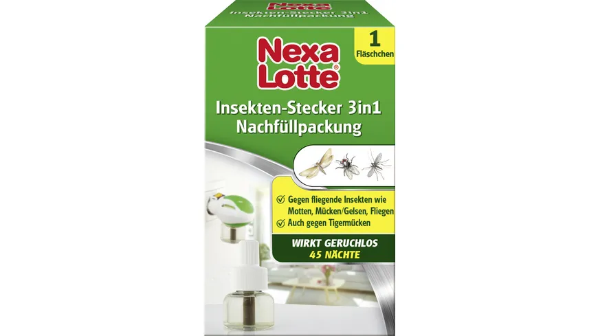Nexa Lotte Insekten-Stecker 3in1 Nachfüller 35 ml