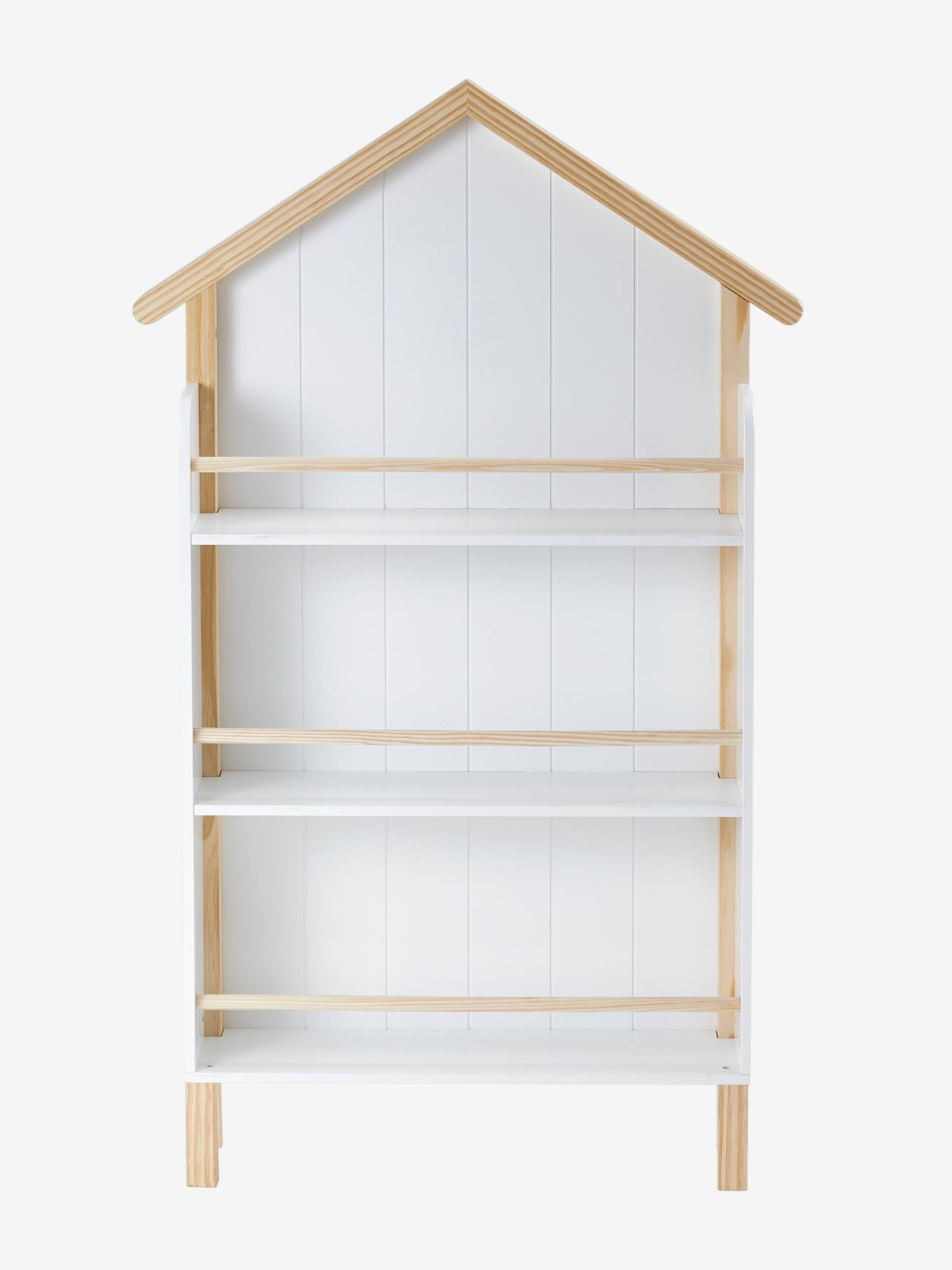 Vertbaudet Kinder Bücherregal STRANDHAUS - weiß