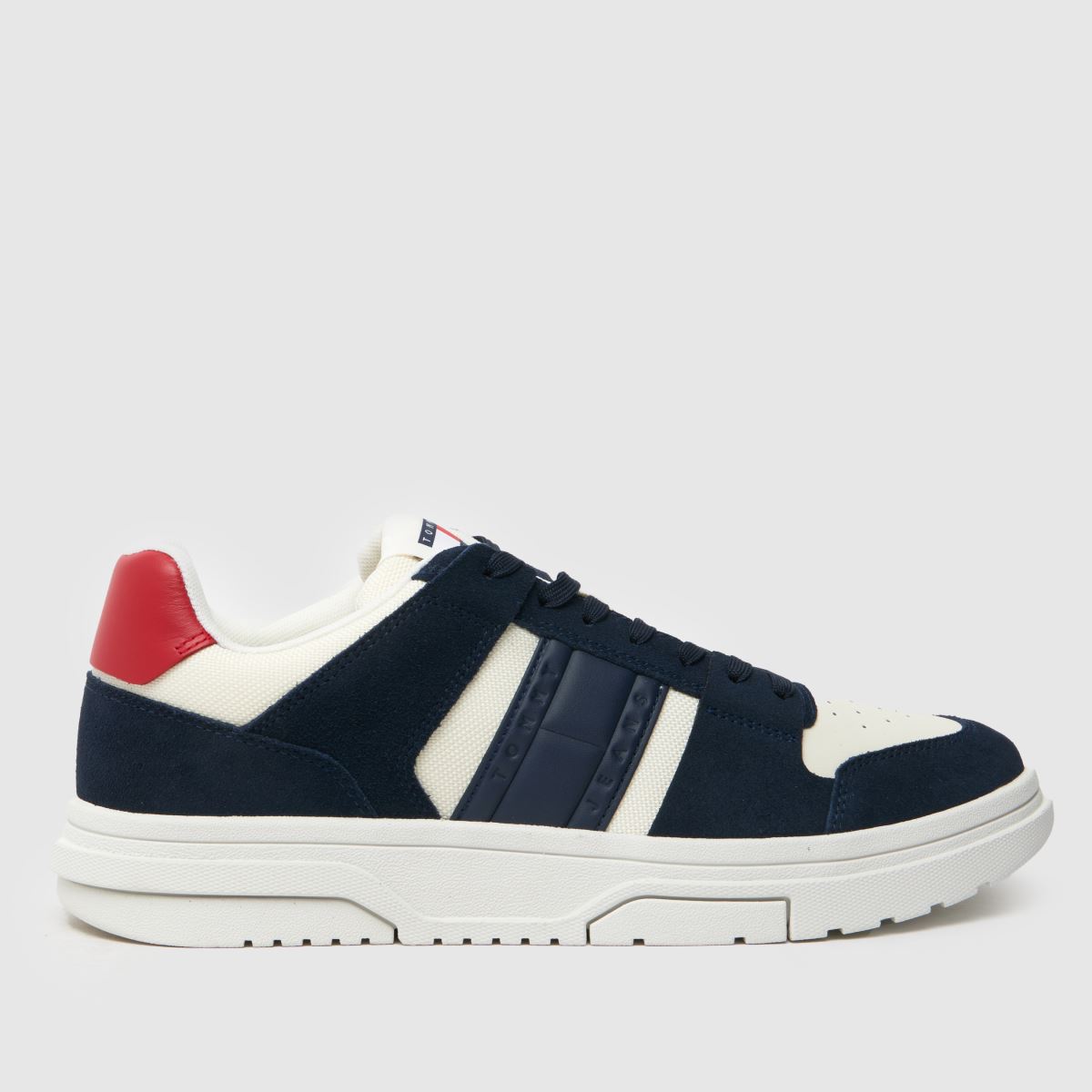 Tommy Jeans brooklyn sportcipő fehér és sötétkék színben
