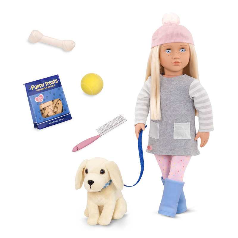 Poupée Meagan avec son chien Our Generation