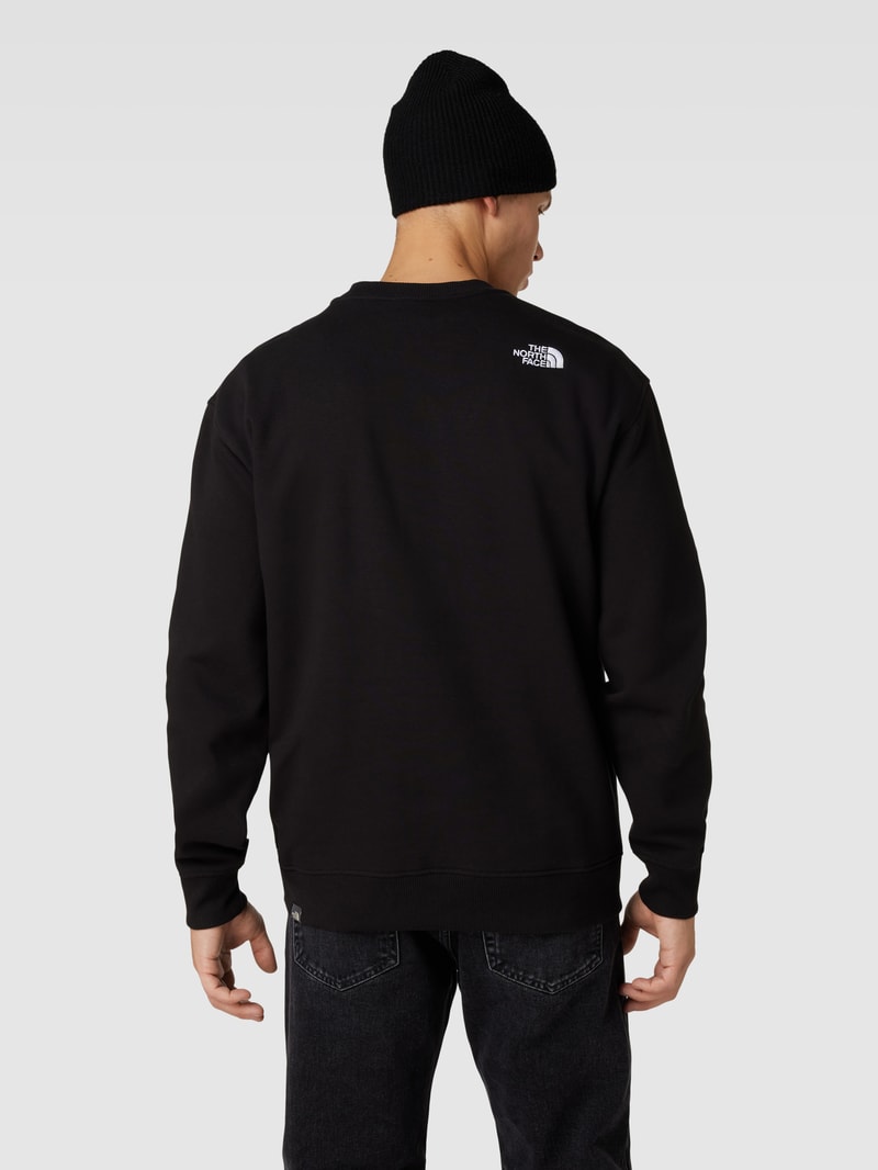 Sweatshirt mit Label-Stitching Modell 'ESSENTIAL' in schwarz