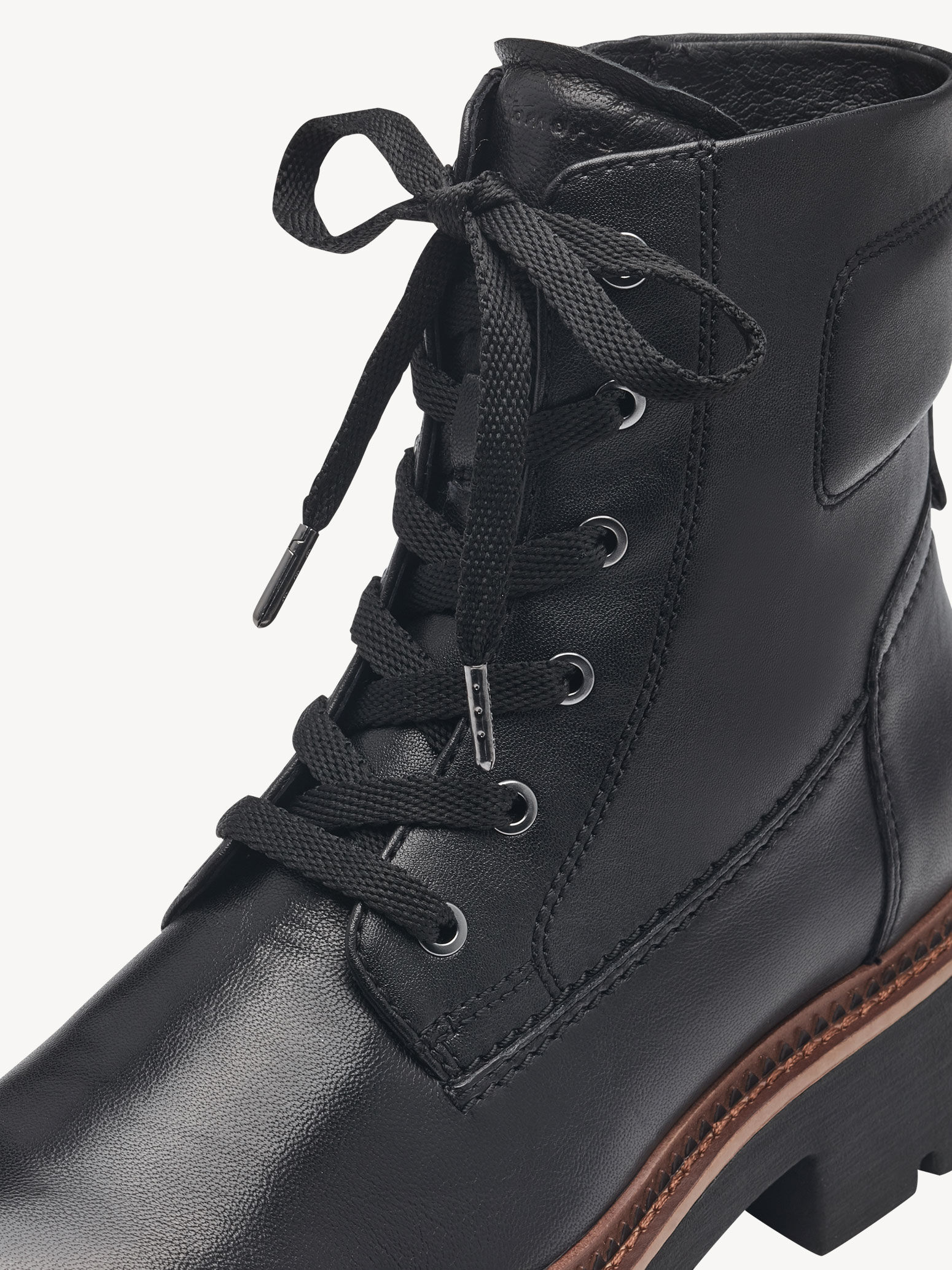 Bottine en cuir - noir