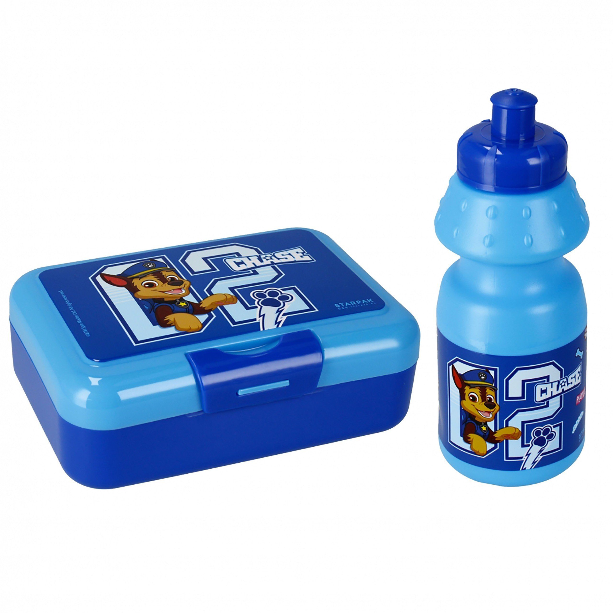 Sarcia.eu Frühstücks-Set Paw Patrol CHASE Frühstücks-Set für Jungen, Bidon+Frühstücksbox (2-tlg)
