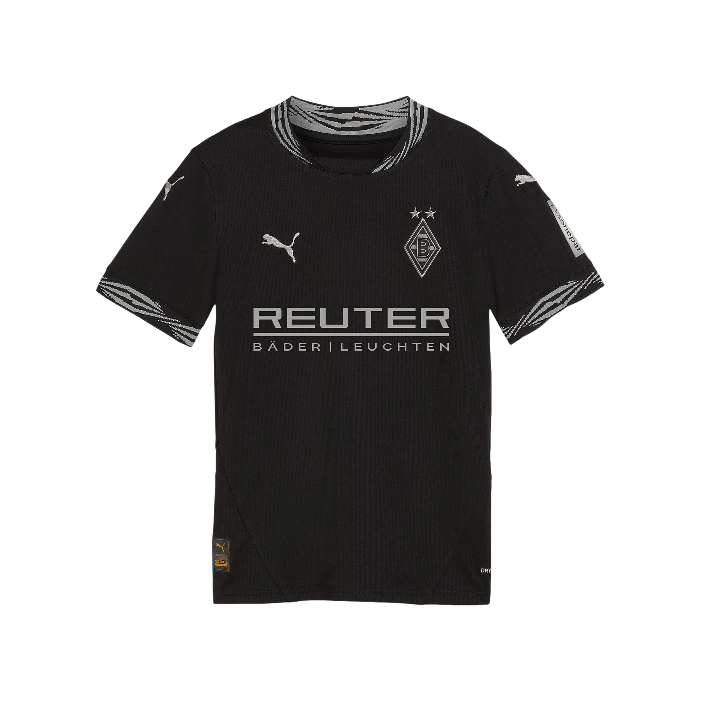 PUMA Borussia Mönchengladbach Trikot 3rd with Sponsor 2024/2025 Kids Schwarz F08