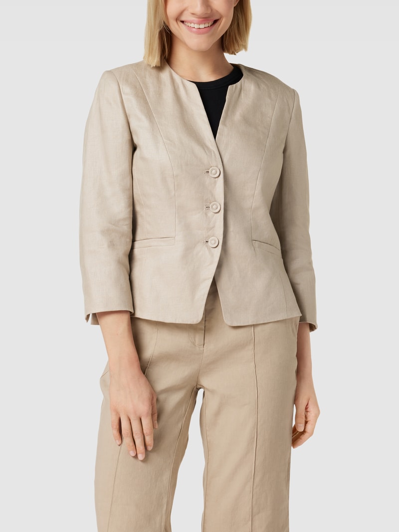 Blazer mit 3/4-Arm in sand