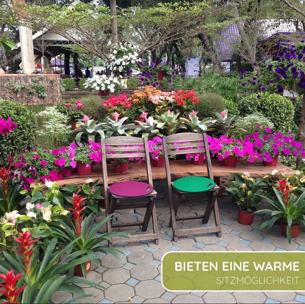Yate Sitzkissen Yate Set 6 doppelte Kinder Sitzkissen Schaumstoff zweifarbig mit Griff, wasserdicht, wärmeisolierend, schmutzabweisend, pflegeleicht