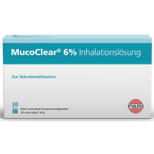 MUCOCLEAR 6% NaCl Inhalationslösung  20X4 ml  Inhalationslösung