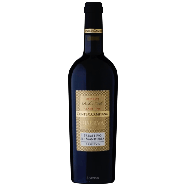 Conte di CampianoPaolo e Carlo Primitivo di Manduria Riserva 2019