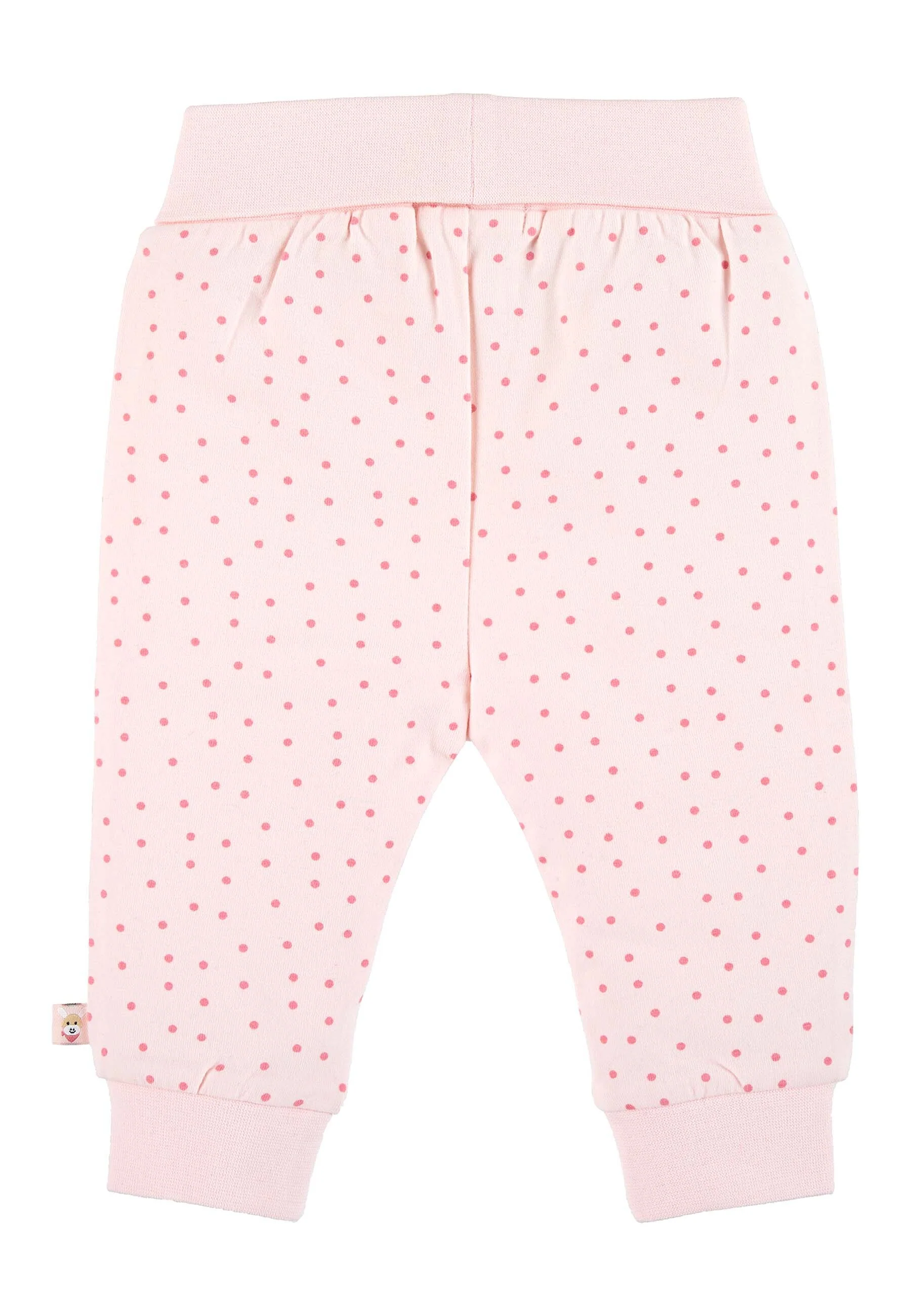 GOTS Hose Esel Emmi Girl, Jersey Rosa mit Tupfen