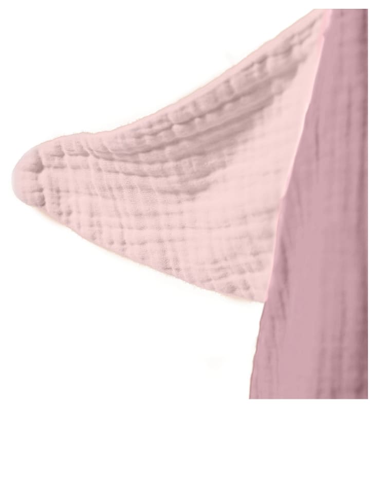 Mababu Schmusetuch Ente aus Bio-Baumwolle Musselin in dusty rose günstig kaufen onesize