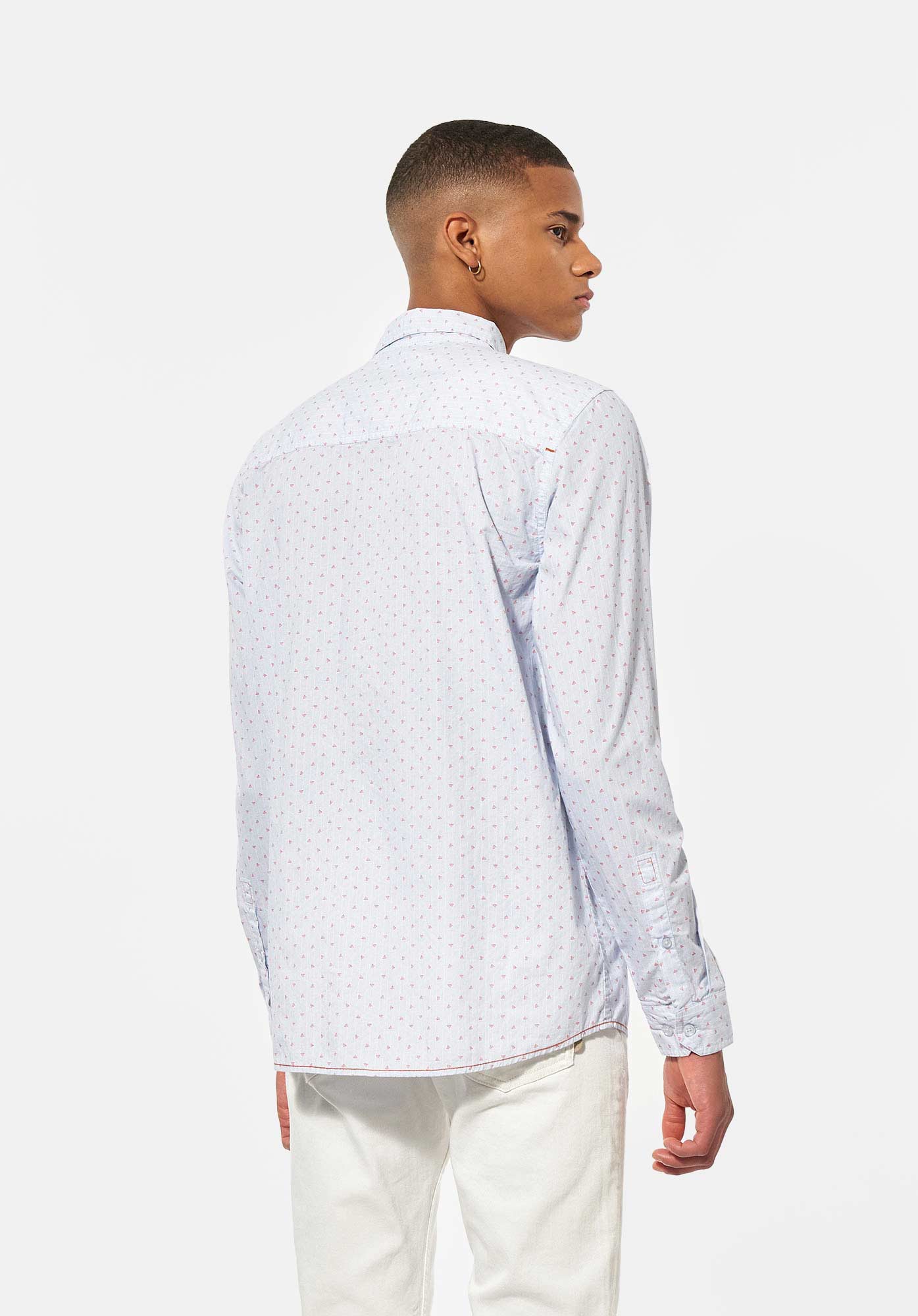 NEAUX  Chemise bleue Homme en 100% coton bio
