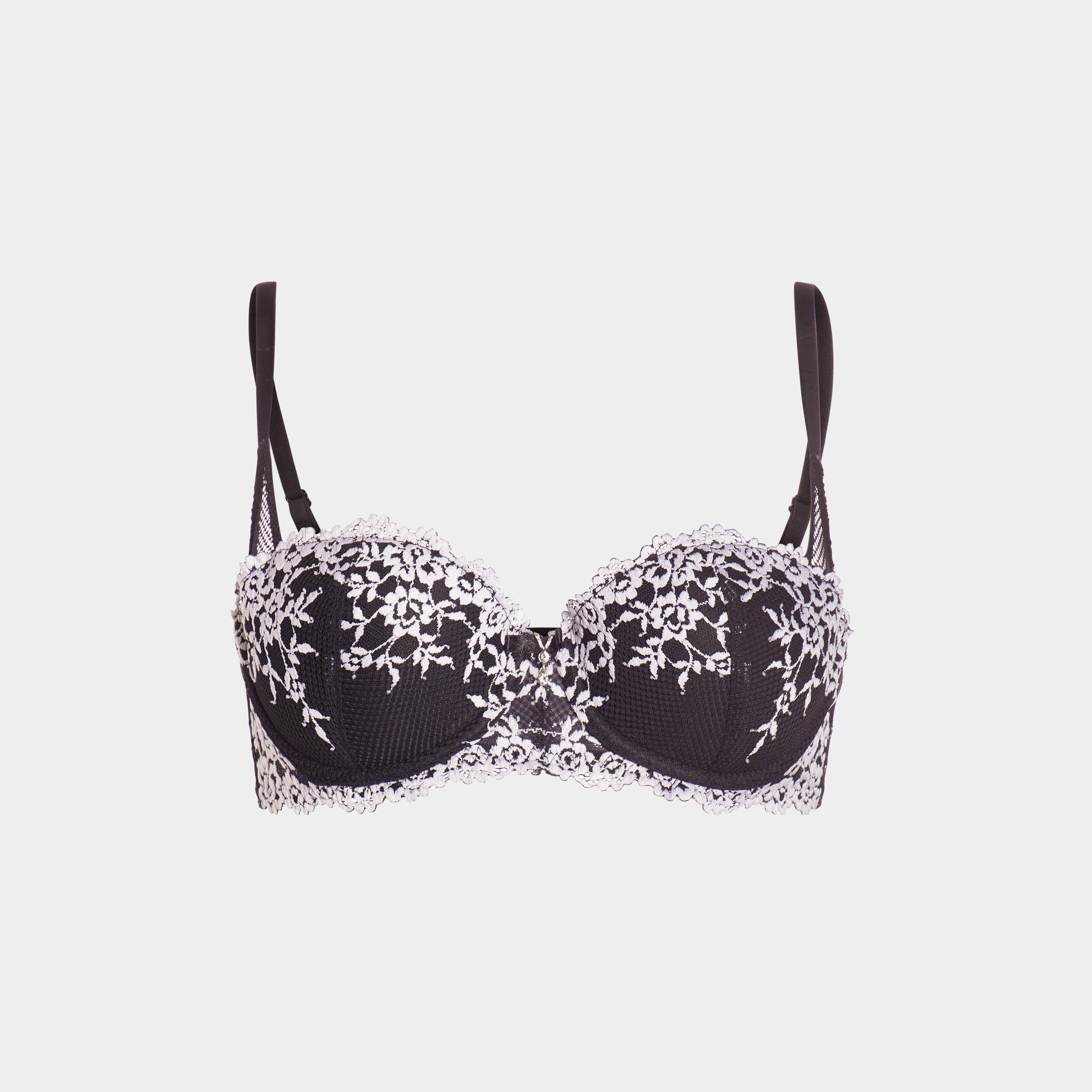 Soutien-gorge balconnet paddé noir femme | La Halle