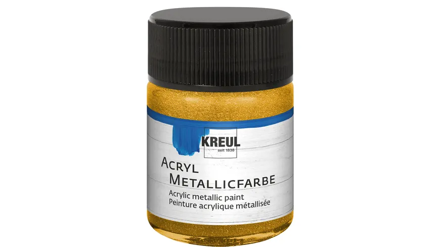 KREUL Acryl Metallicfarbe 50ml 50 ml Gold