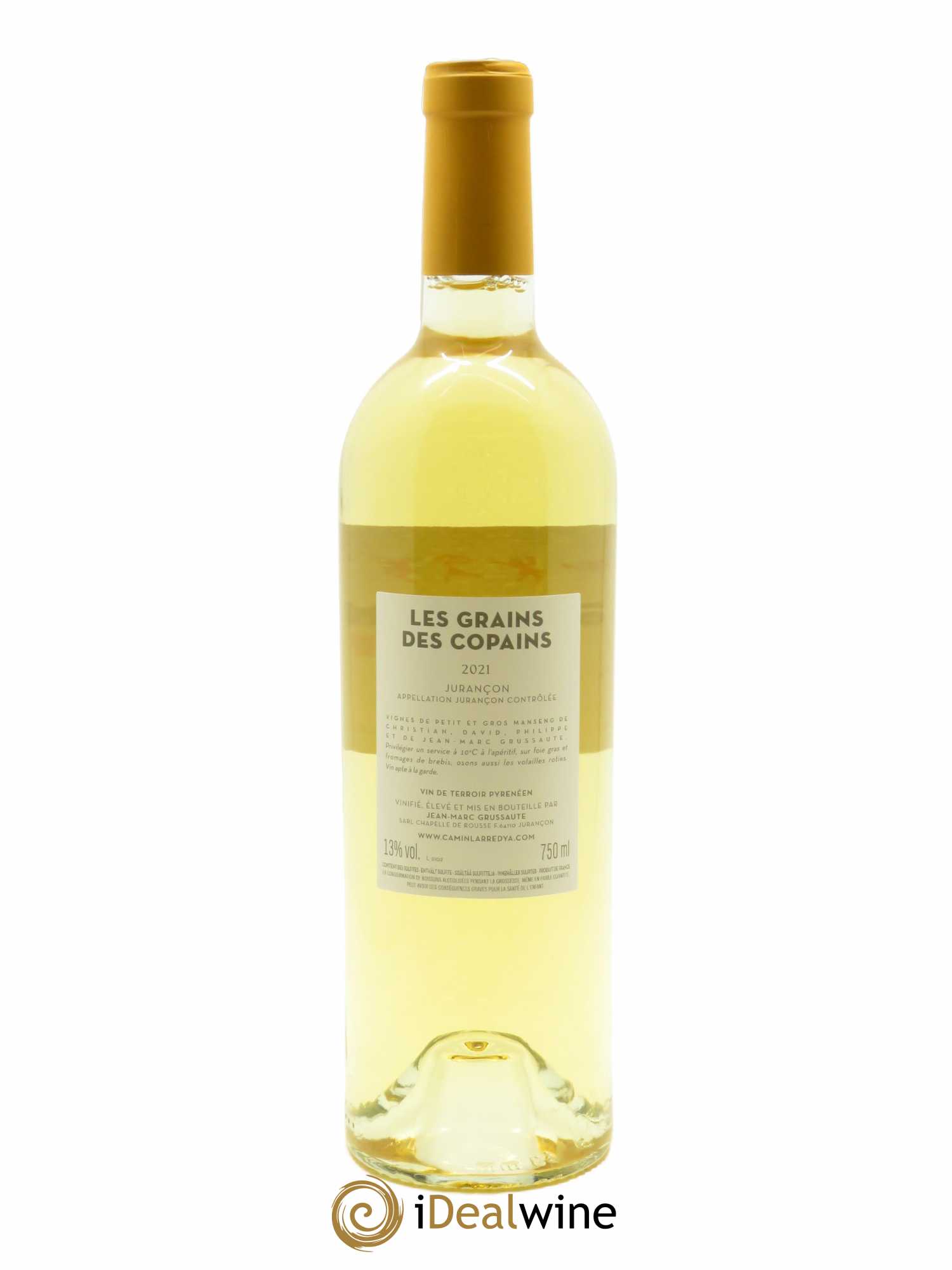 Jurançon Les Grains des Copains Camin Larredya  2021 - Lot de 1 Bouteille