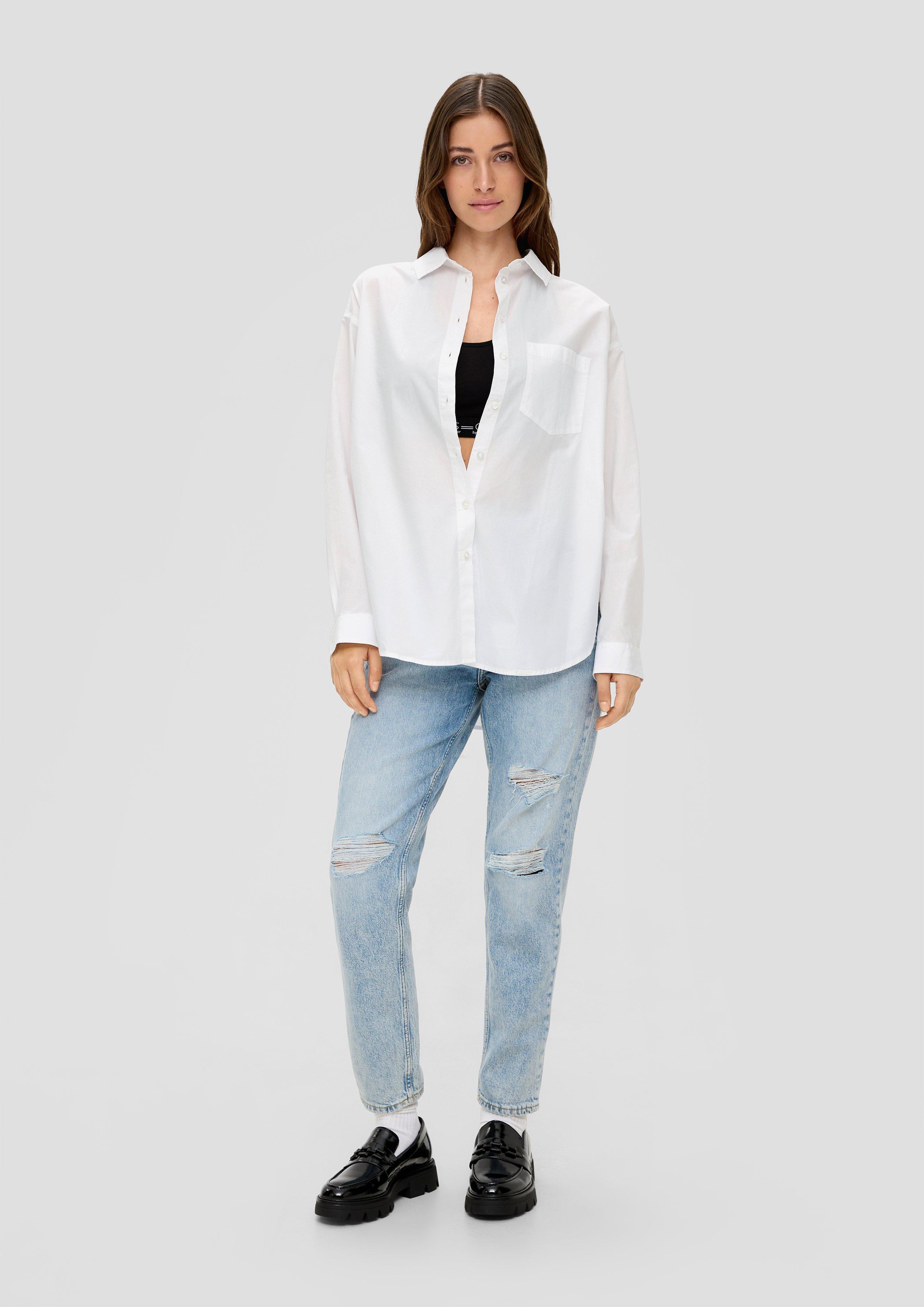 Oversized Bluse aus Baumwolle  2134352-0200